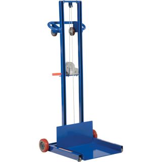 Vestil Low-Profile Lite Load Lift with Hand Winch Operation, Model# LLPW-500-FW  Hand Winch Load Lifts