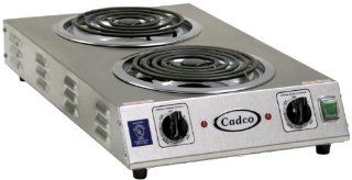 Cadco CDR 2TFB Space Saver Double 220 Volt Hot Plate Kitchen & Dining