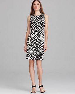 Anne Klein Dress   Sleeveless Zebra Print Twill Sheath's
