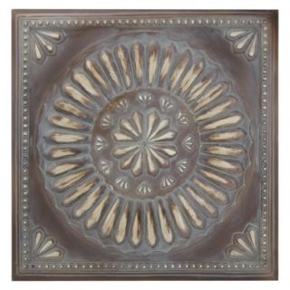 Antique Resin Tile Wall Sculpture    Distressed