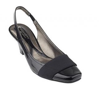 Naturalizer Patent Leather Front Band Slingback Shoes —