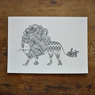 lion print by zosienka