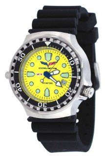 Corvette CR286YL Men's Z06 Collection Yellow Dial Rubber Strap Swiss Dive Watch at  Men's Watch store.