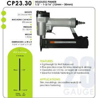 Cadex CP23.30 23 Gauge Headless Pinner, 1/2 Inch to 1 3/16 Inch Capacity   Power Brad Nailers  