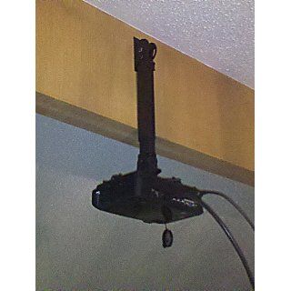 VideoSecu LCD/DLP Projector Vaulted Ceiling Mount Bracket with 22.4 Inch Extension Pole   Black PJ2B 1C9