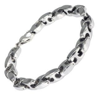 9in. Tungsten Carbide High Polish Unisex Chain Bracelet Jewelry