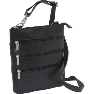 Le Donne Leather Triple Zip Crossbody Bag