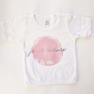 100% cotton baby t shirt by rosalie blanche