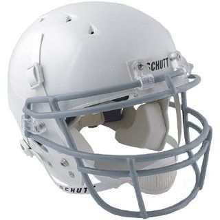 Schutt Youth DNA Recruit Football Helmet with Grey ROPO Face Mask   White/Grey Small  Junior Football Helmet  Sports & Outdoors