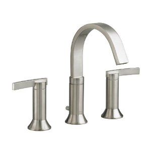 American Standard 7430.801.295 Berwick 2 Lever Handle Widespread Faucet, Satin Nickel   Bathtub Faucets  