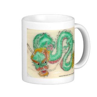 Dragon Scrimshaw Mugs