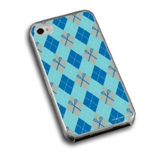 Lacrosse Blue LAX Argyle iPhone Case (iPhone 4/4S) Cell Phones & Accessories
