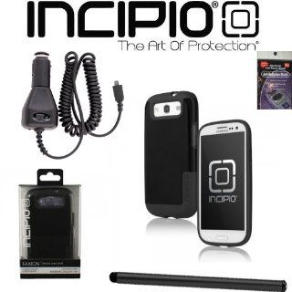 Incipio Galaxy S III i747, S3, i9300, i535, L710, T999 Silicrylic Shine Case, Black sa 306 Cell Phones & Accessories