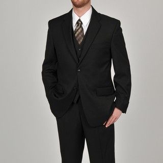 Adolfo Men's Solid Black 2 button Suit Separate Coat Adolfo Suit Separates