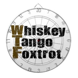 Whiskey Tango Foxtrot Dartboard