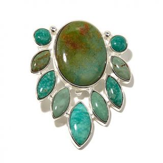Jay King Golden Valley Turquoise Sterling Silver Pendant