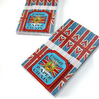 union jack paper chain kit by red lilly