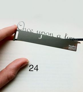 'once upon a time' bookmark by heather alstead design