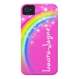 "Your name" (11 letter) rainbow pink iphone case iPhone 4 Case Mate Case