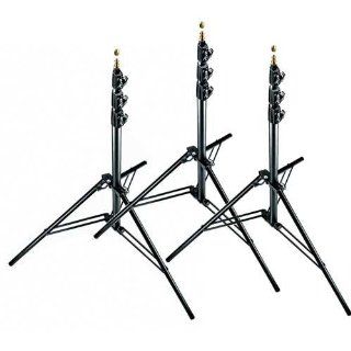 Manfrotto 307BSET 13 Feet Maxi Stacker Stands with 015 Top   Pack of 3 (Black)  Photographic Light Stands  Camera & Photo