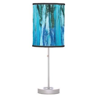 Cool Blue/Green Tie Dye Table Lamp
