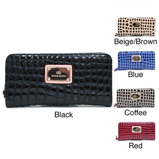 Anais Gvani Women's Reptile Embossed Skin Pattern Wristlet Wallet Anais Gvani Women's Wallets