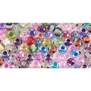 Beaders Paradise LT2EMIX301 Czech Glass Color Lined Mix 2/0 E Beads in a Tube