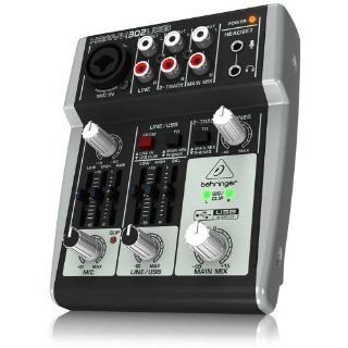 Behringer 302USB Premium 5 Input Mixer with XENYX Mic Preamp and USB/Audio Interface Musical Instruments