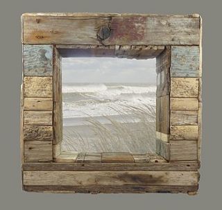 bespoke patchwork mirror by nautilus driftwood design