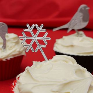 snowflake christmas cake decoration by dowse