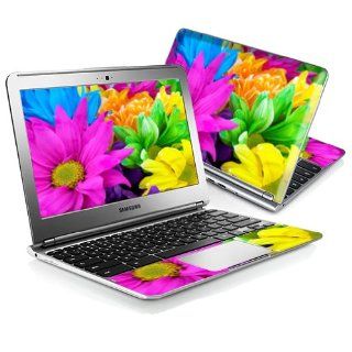 MightySkins Protective Skin Decal Cover for Samsung Chromebook 11.6" screen XE303C12 Notebook Sticker Skins Colorful Flowers Computers & Accessories