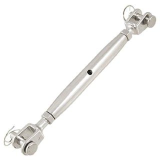 Amico 0.39" Thread 304 Stainless Steel Closed Body Jaw Jaw Turnbuckle Rigging Bottle Screw