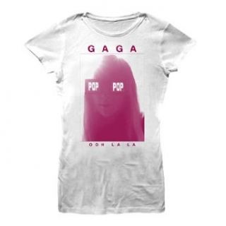 Lady Gaga Ooh La La Juniors S/S T Shirt In White, Size Medium, Color White Clothing