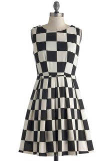 Room and Checkerboard Dress  Mod Retro Vintage Dresses