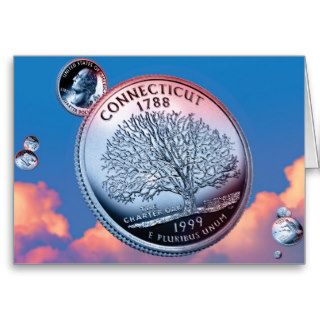 Connecticut coin   sky card