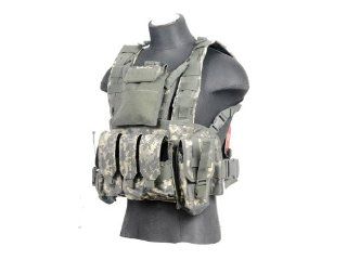 Lancer Tactical CA 307A Modular Chest Rig in ACU  Airsoft Tactical Vests  Sports & Outdoors