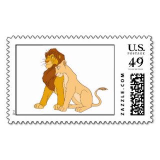 Lion King's Adult Simba and Nala Disney Stamp