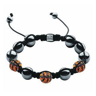 Sports Bon Crystal Macrame Basketball Bracelet Jewelry