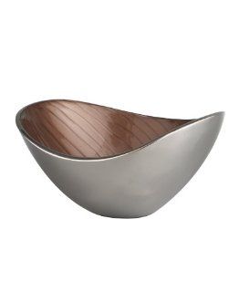 Nambe Earth Butterfly Pinon 1 Quart Bowl, 9 Inch by 7 1/2 Inch by 4 Inch Centerpiece Bowls Kitchen & Dining