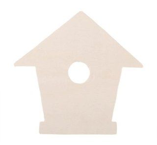 Darice 9189 35 Unfinished Wood Simple Shape Cutout, Birdhouse, 3mm   Bird Houses
