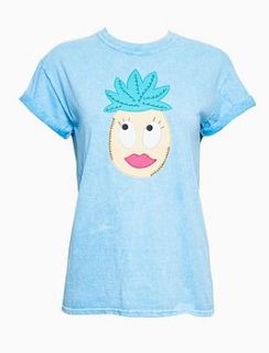 cartoon pineapple applique t shirt by not for ponies