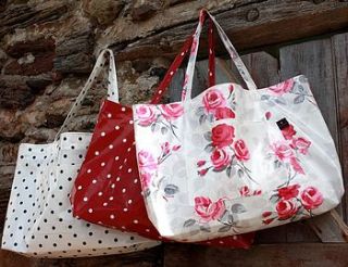 corporate gift beach bags oilcloth by love lammie