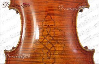 Copy of Gasparo Da Salo Concert Violin Art Design Engelman Spruce Full Size Handmade D Z Strad Violin #N309 4/4 with $500 free gift Musical Instruments