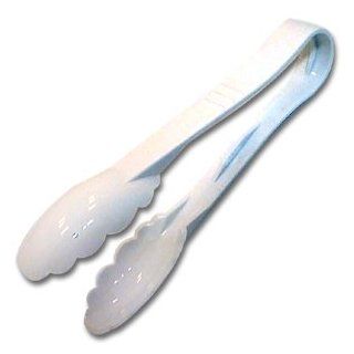 TONGS SCALLOPED WHITE 9", EA, 11 0658 CAMBRO MANUFACTURING CO TUMBLERS AND BARWARE Food Tongs Kitchen & Dining