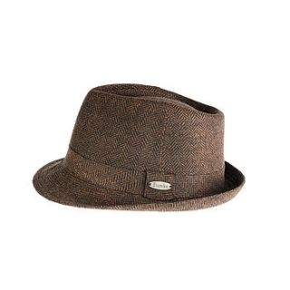 'hoxton' wool blend trilby hat by eureka and nash