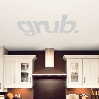 'grub' kitchen ceiling sticker by kerry lyons