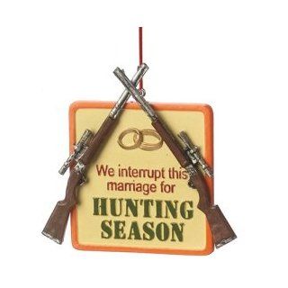 Shop 3" Funny "Hunting Season" Plaque Quote Christmas Ornament at the  Home D�cor Store. Find the latest styles with the lowest prices from Midwest