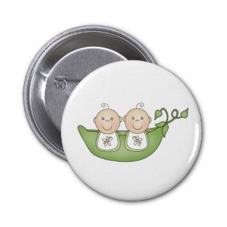 Twin Peas in a Pod Buttons