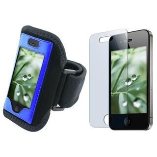 Deluxe Armband with Screen Protector for Apple iPhone 4 Eforcity Cases & Holders