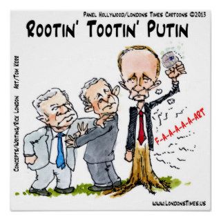Vladimir Putin & Ring Funny Poster Poster